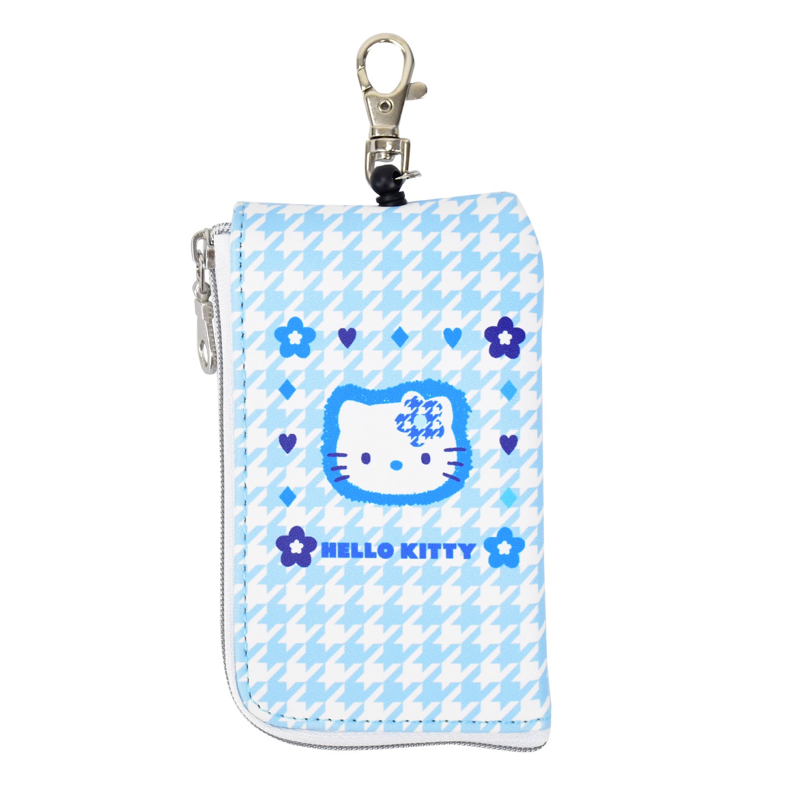 ランナー RUNNER ハローキティ みずいろシリーズ キーケース パスケース 合皮 定期入れ リール 小物入れ 自転車 車 鍵 レディース 旅行 通勤 通学 キャラクター (カオハナ (BLKT-009)) カオハナ (BLKT-009)