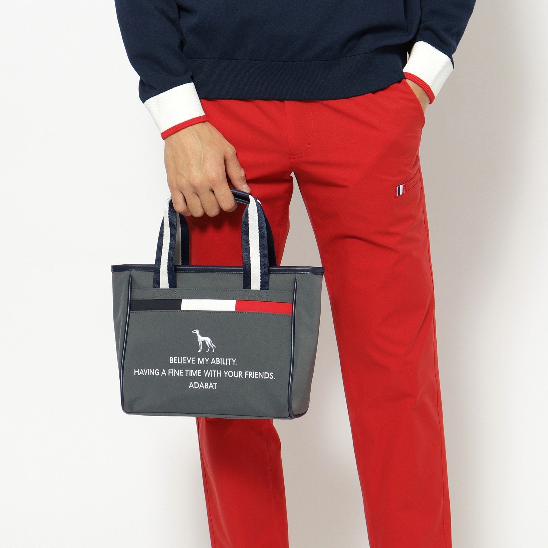 アダバット adabat ロゴデザイン カートバッグ (チャコールグレー(013)) チャコールグレー(013)