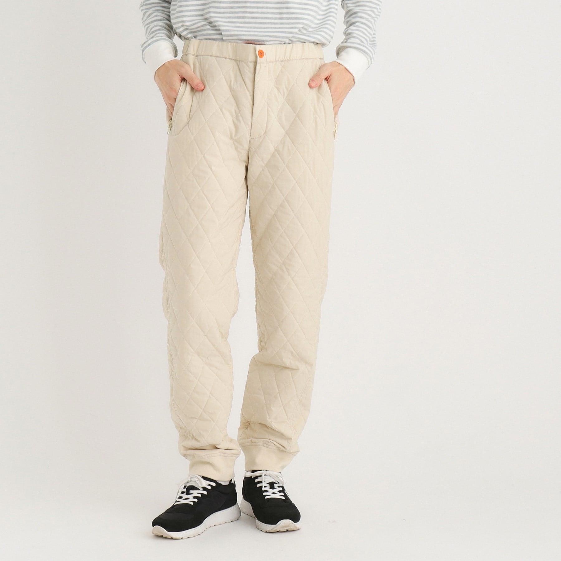 アダバット adabat 【ADBT】キルトデザイン ウエストゴムパンツ (アイボリー(004)) アイボリー(004)