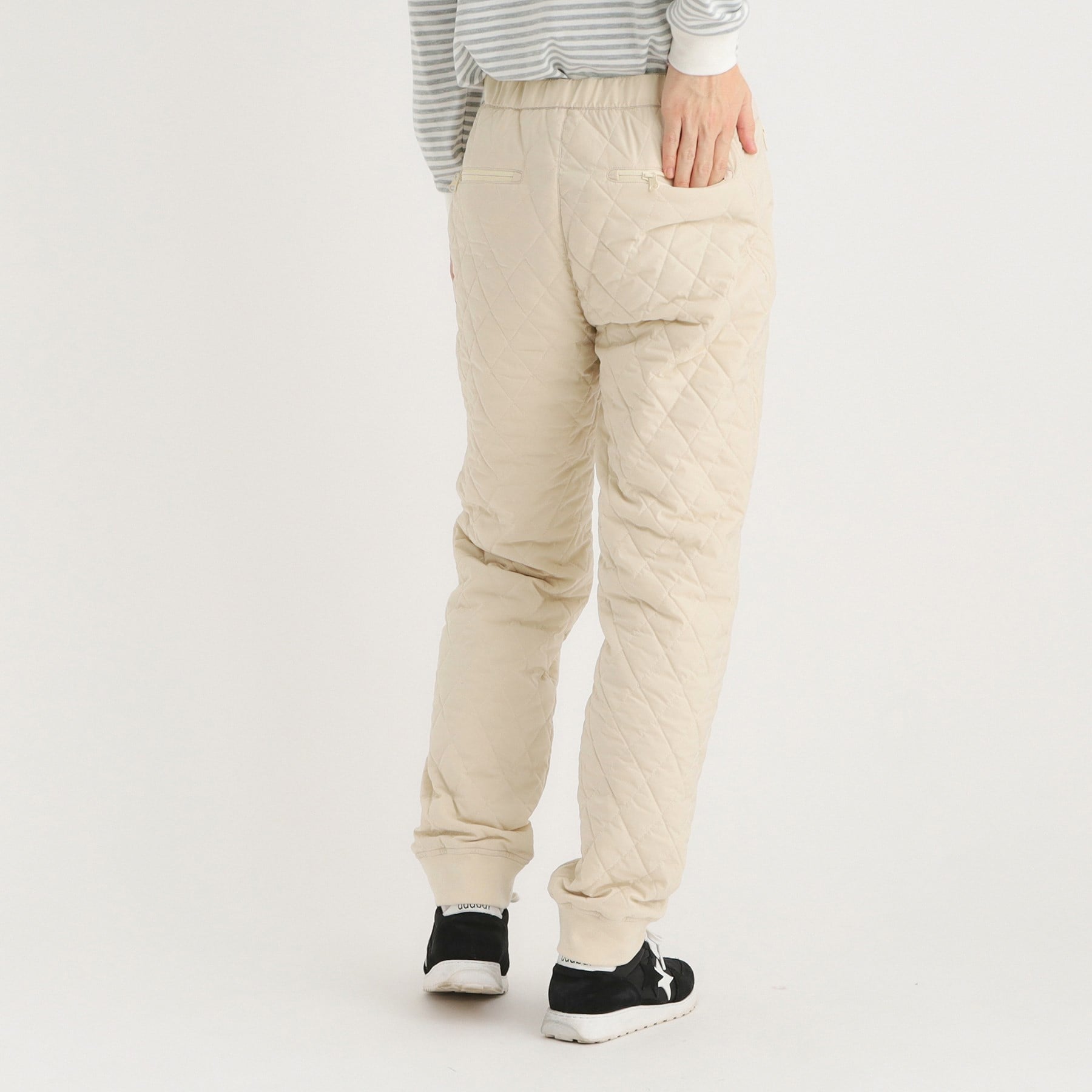 アダバット adabat 【ADBT】キルトデザイン ウエストゴムパンツ (アイボリー(004)) アイボリー(004)