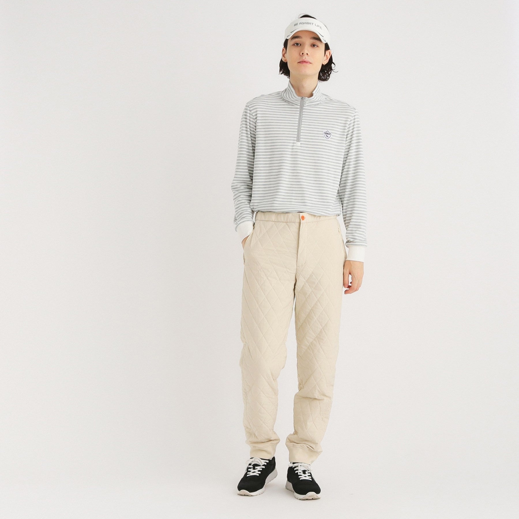 アダバット adabat 【ADBT】キルトデザイン ウエストゴムパンツ (アイボリー(004)) アイボリー(004)