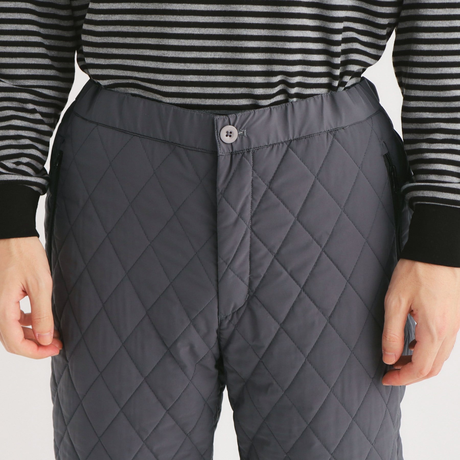 アダバット adabat 【ADBT】キルトデザイン ウエストゴムパンツ (アイボリー(004)) アイボリー(004)