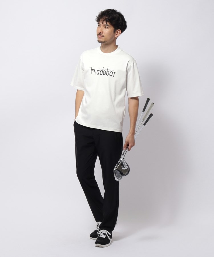 アダバット adabat プリントロゴ 半袖Tシャツ (ブラック(019)) ブラック(019)