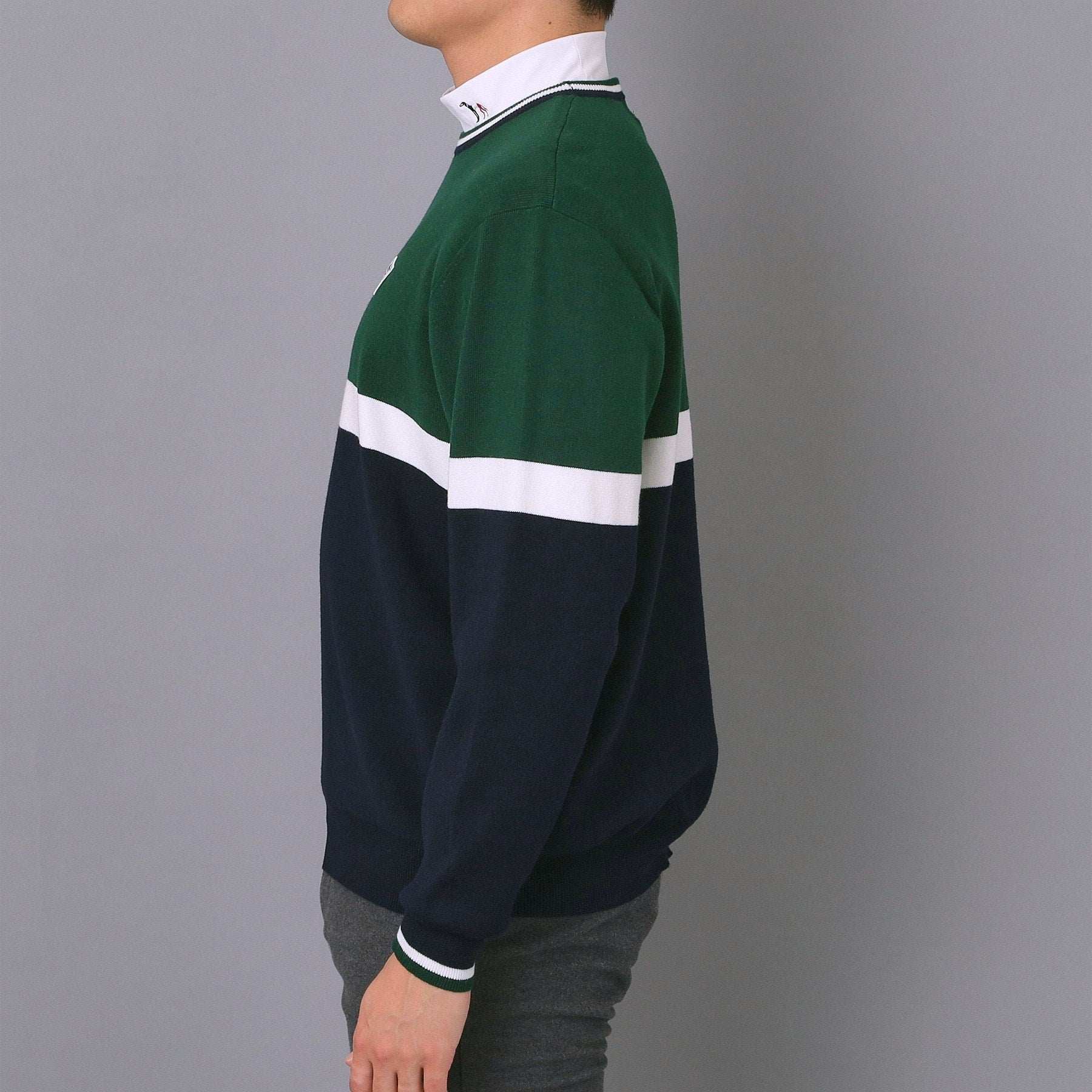 アダバット adabat 【新レーベル ADABAT NAVY】トリコロールクルーニット (レッド(062)) レッド(062)