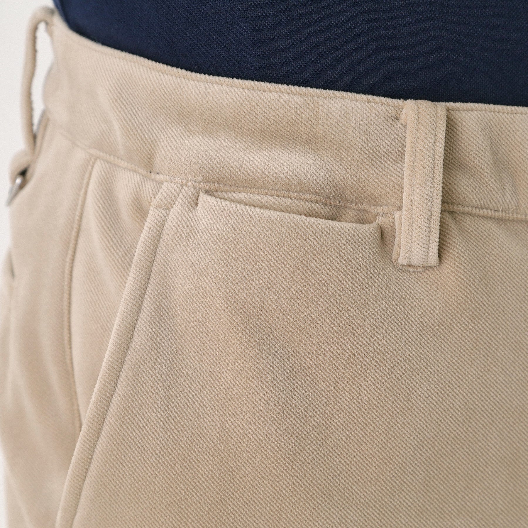 アダバット adabat ベロアボンディングストレッチパンツ (ベージュ(052)) ベージュ(052)