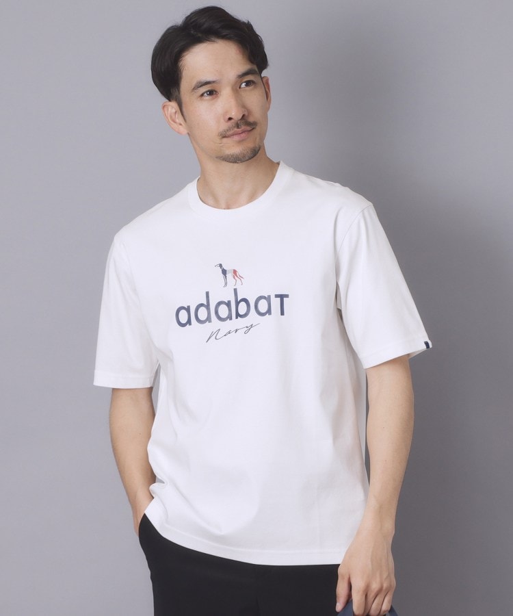 アダバット adabat 【ADABAT NAVY】アイスクリアコットン半袖ロゴT (トープ(054)) トープ(054)