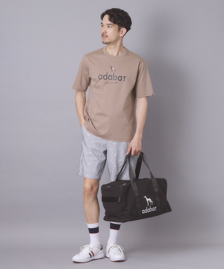 アダバット adabat 【ADABAT NAVY】アイスクリアコットン半袖ロゴT (トープ(054)) トープ(054)