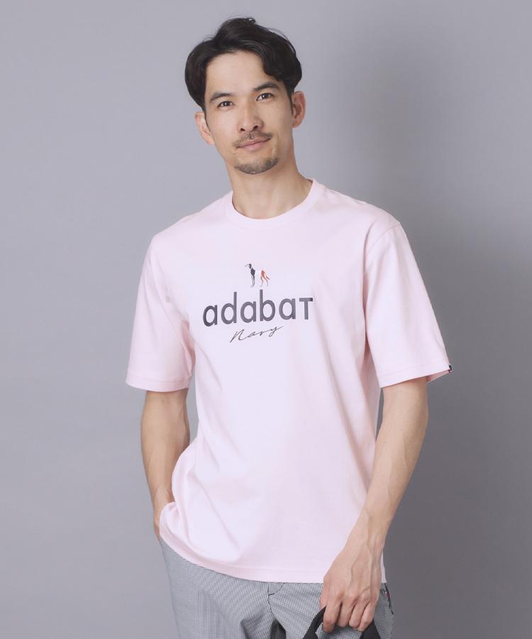 アダバット adabat 【ADABAT NAVY】アイスクリアコットン半袖ロゴT (トープ(054)) トープ(054)