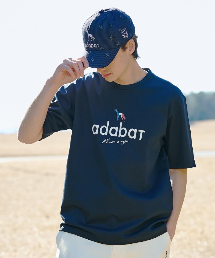 アダバット adabat 【ADABAT NAVY】アイスクリアコットン半袖ロゴT (トープ(054)) トープ(054)