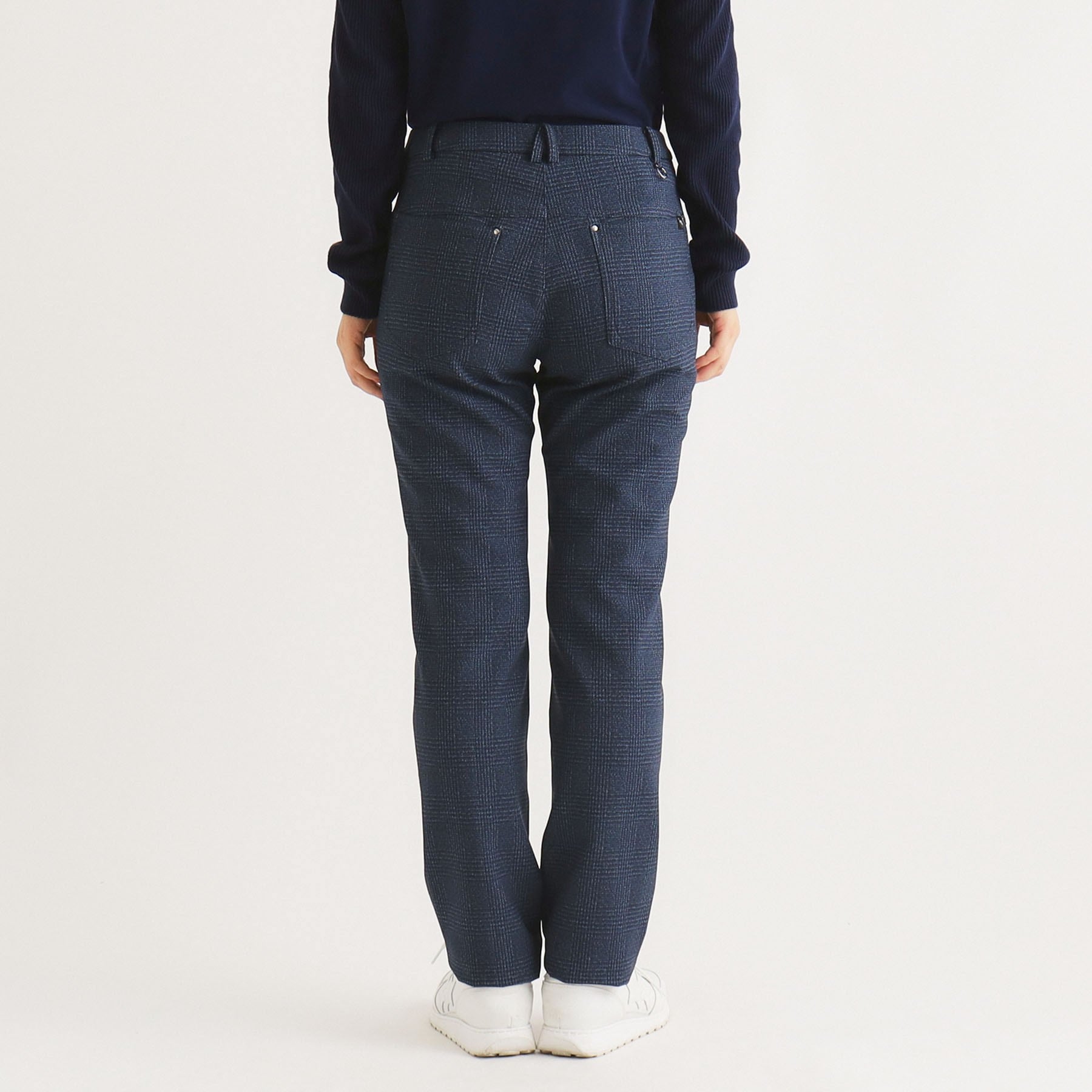 アダバット adabat ツイードチェックデザイン ダウンパンツ (ピンクベージュ(253)) ピンクベージュ(253)