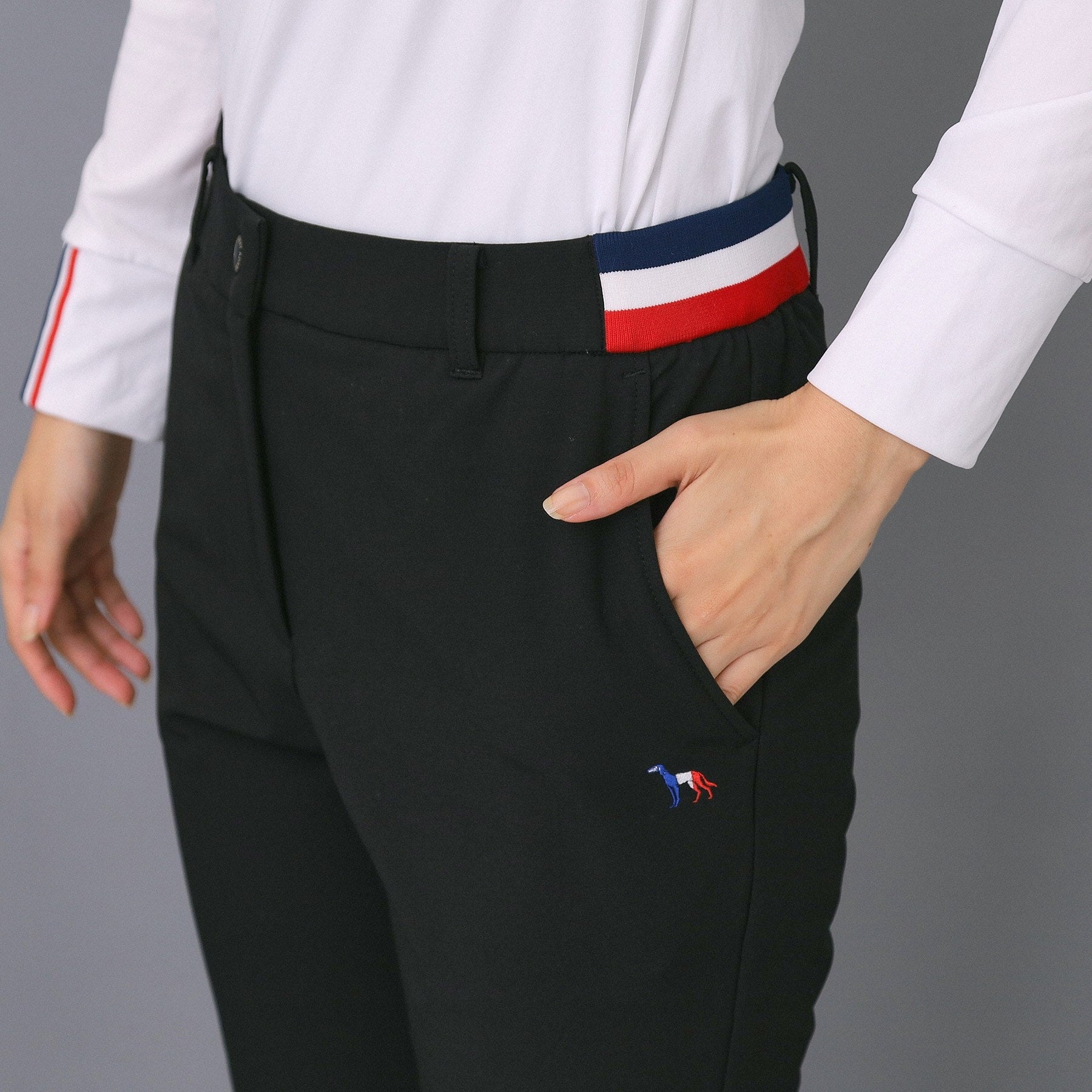 アダバット adabat 【ADABAT NAVY】【撥水】裏起毛ストレッチパンツ (ブラック(019)) ブラック(019)