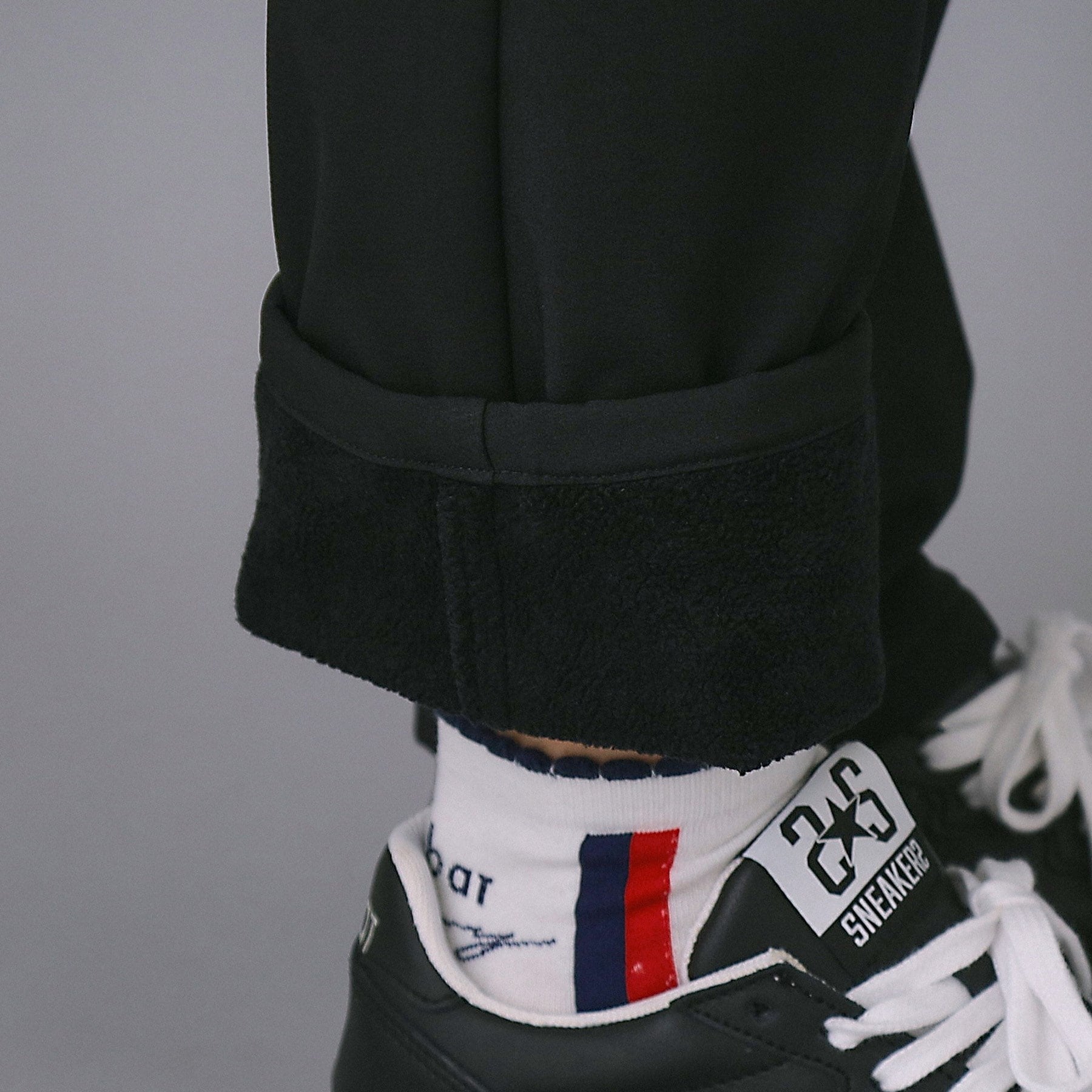 アダバット adabat 【ADABAT NAVY】【撥水】裏起毛ストレッチパンツ (ブラック(019)) ブラック(019)