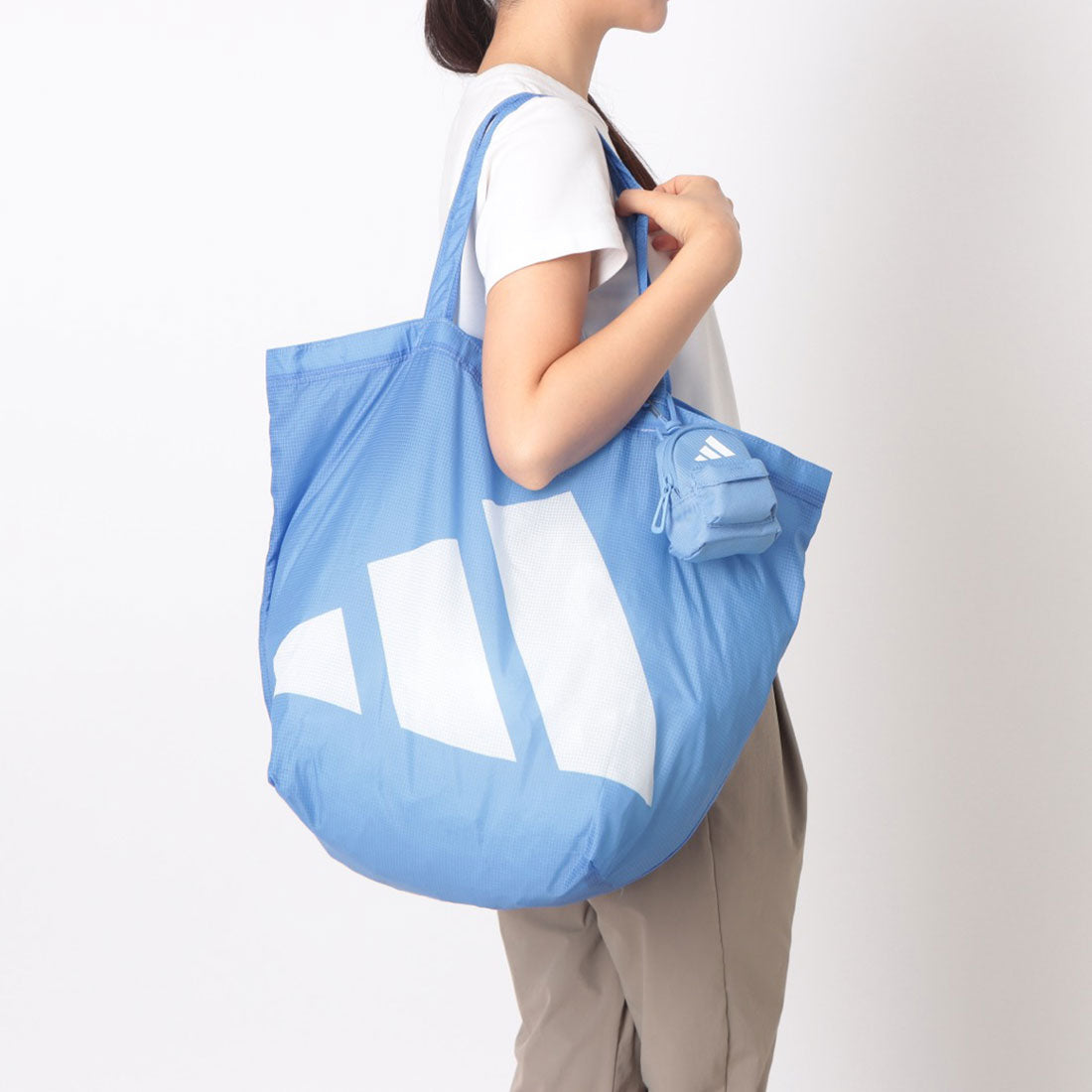 アディダス adidas メンズ レディース バッグ パッカブルエコバッグ UW601 (カーキ) カーキ