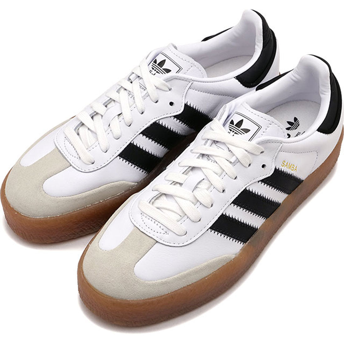 adidas SAMBAE W Footwear White/Core Black/Gold Metallic [NJH34/JI1349]