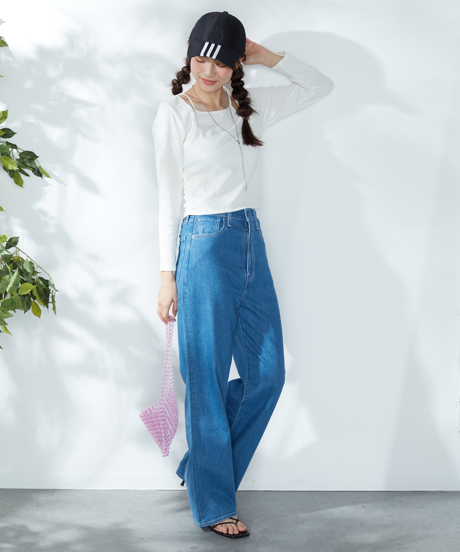 アディダス adidas adidas BOS Vー3ST SM CAP/アディダス メンズ・レディースUVカットキャップ