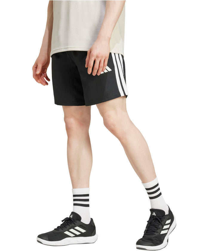 アディダス adidas アディダス adidas エッセンシャルズ トレーニング スリーストライプス ウーブンショーツ 半ズボン ハーフパンツ メンズ 男性用 ト (JC7719 ダークブルー) JC7719 ダークブルー