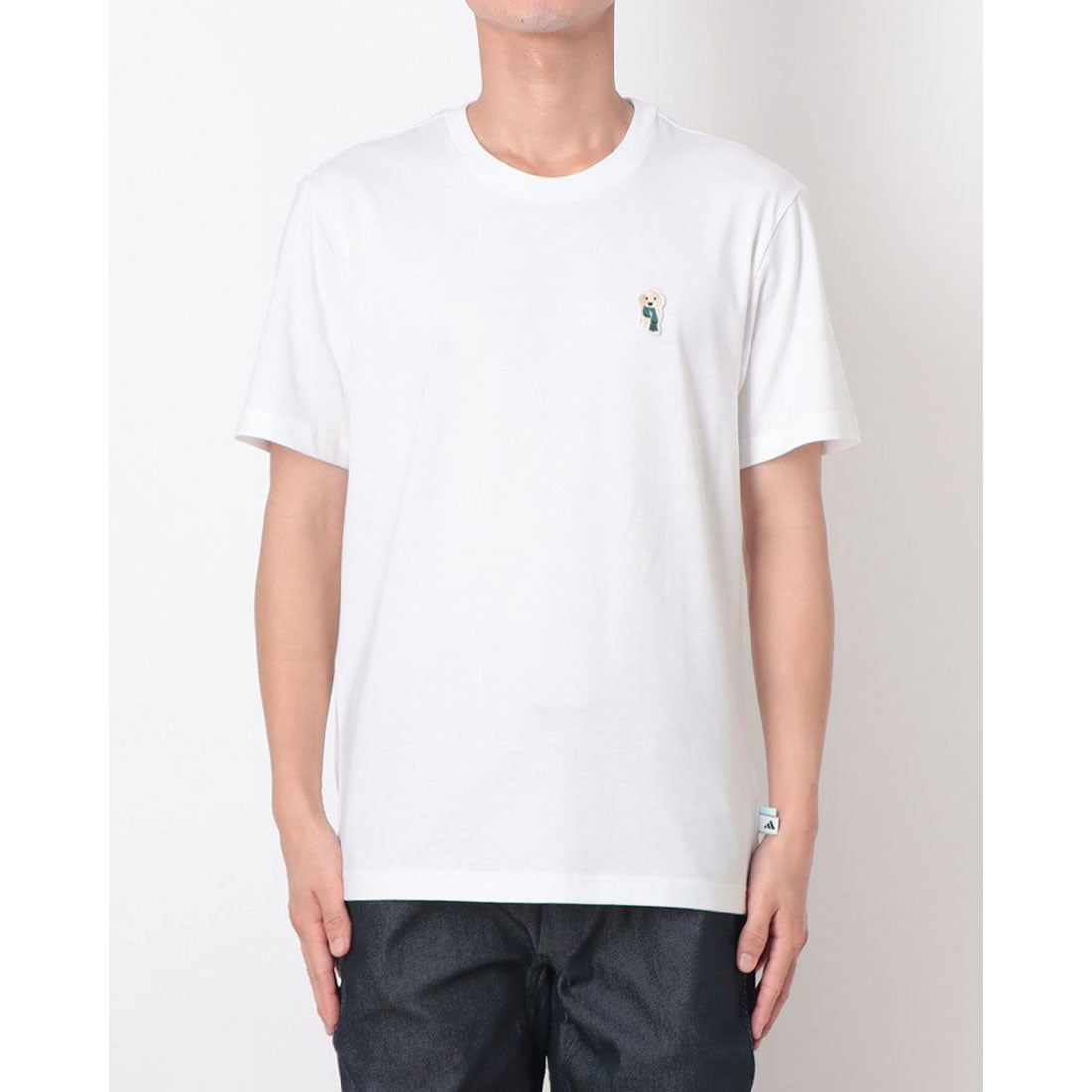 アディダス adidas メンズ Tシャツ M DOG SOCK Tシャツ TX452 (ホワイト) ホワイト