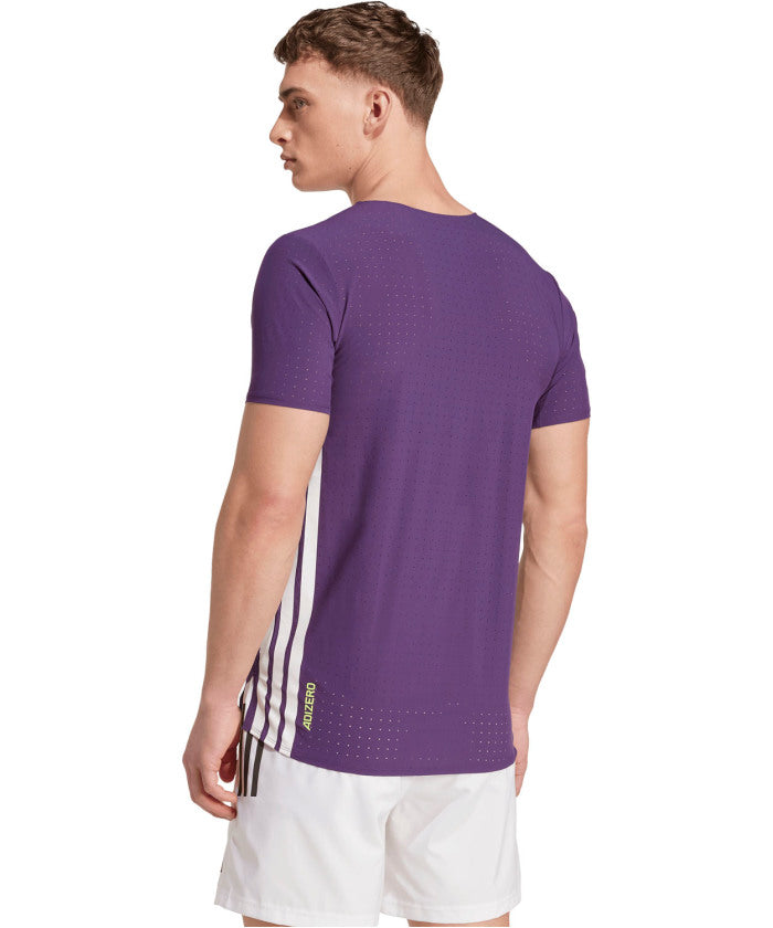 アディダス adidas アディダス adidas アディゼロ ランニング半袖 T シャツ JOM26 (JV7171 オーロラプラム) JV7171 オーロラプラム