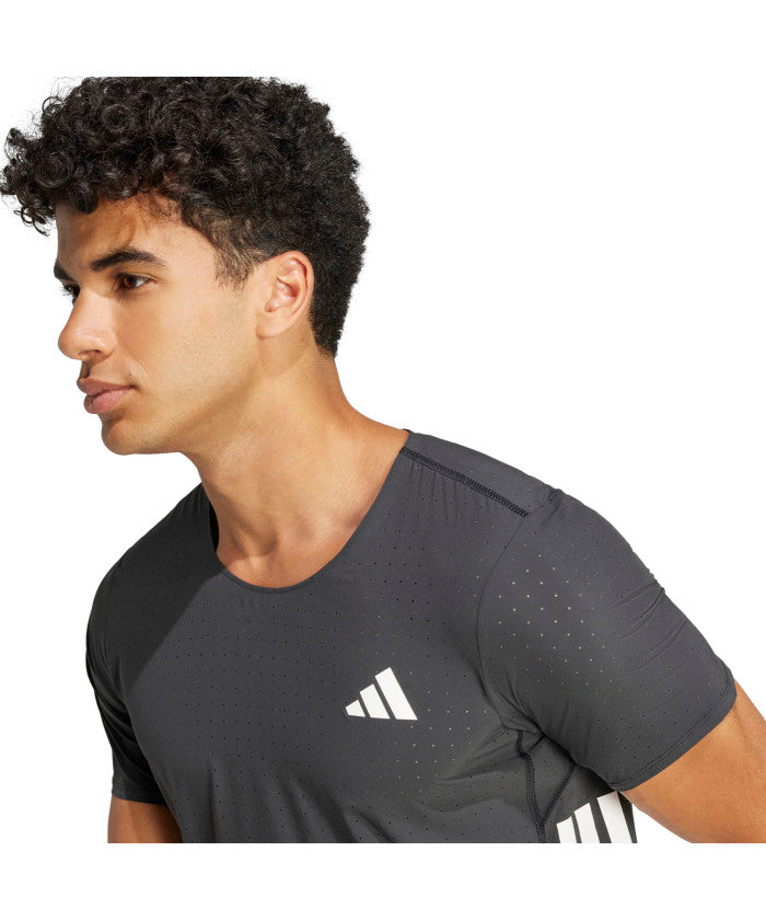 アディダス adidas アディダス adidas アディゼロ ランニング半袖 T シャツ JOM26 (JV7171 オーロラプラム) JV7171 オーロラプラム