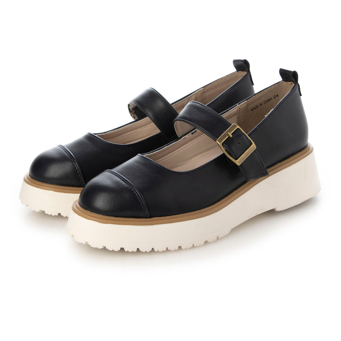 アドット adottona 【3E】プラットフォームメリージェーン【厚底】 (NVY) NVY