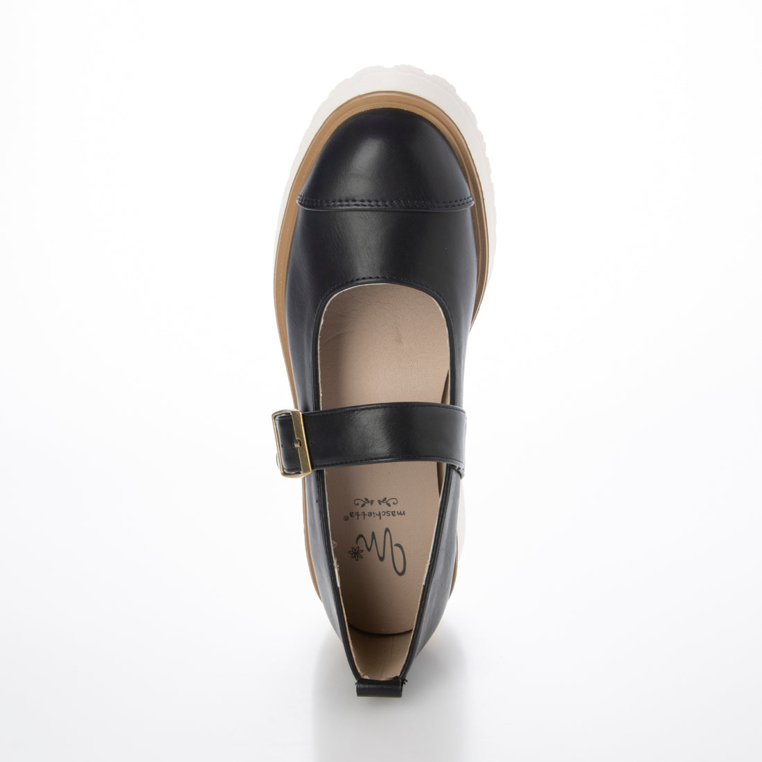 アドット adottona 【3E】プラットフォームメリージェーン【厚底】 (NVY) NVY