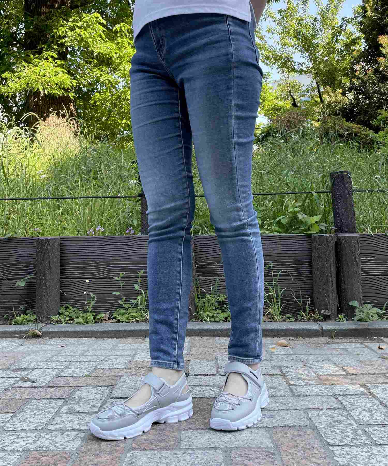 アドット adottona 【軽量】スポーツサンダルスニーカー【簡単着脱】 (GRY) GRY