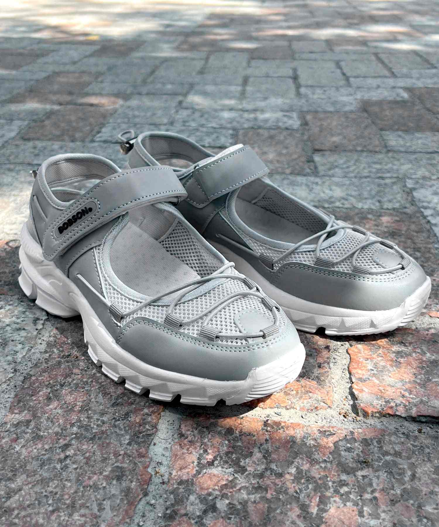 アドット adottona 【軽量】スポーツサンダルスニーカー【簡単着脱】 (GRY) GRY