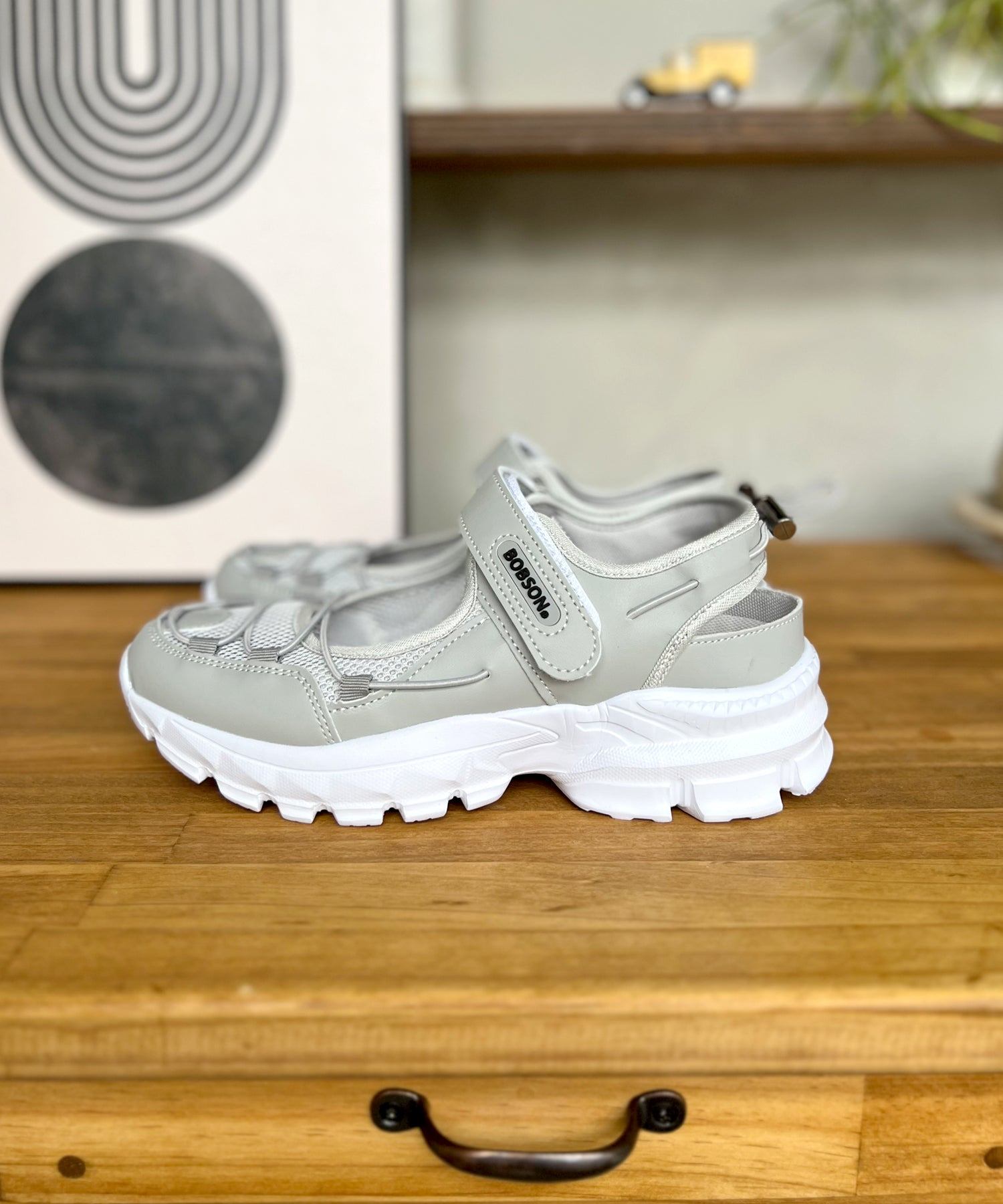 アドット adottona 【軽量】スポーツサンダルスニーカー【簡単着脱】 (GRY) GRY