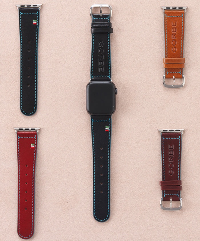 エーディーシー ADC GORBE 意大利皮革彩邊蘋果手環 42/44mm