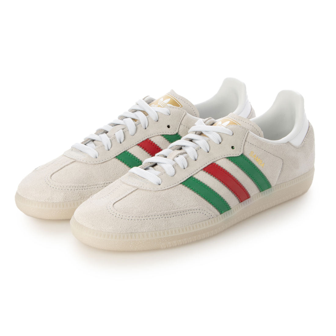 adidas Originals Samba OG Samba皮革運動鞋IG1826灰色鞋子男士女士