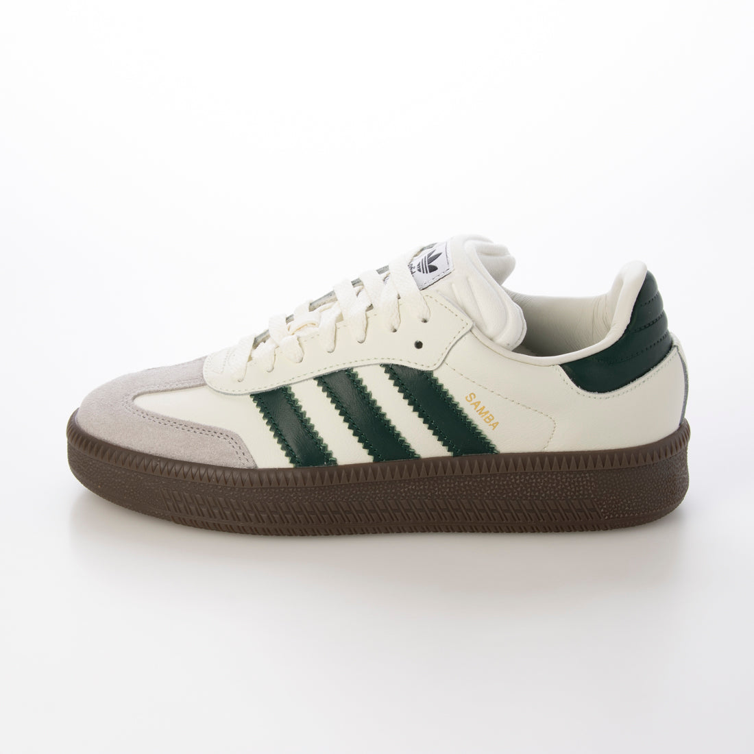 adidas Originals adidas Samba XLG Platform Samba Leather Sneakers IE3911 Thick-soled Shoes White Green Women's