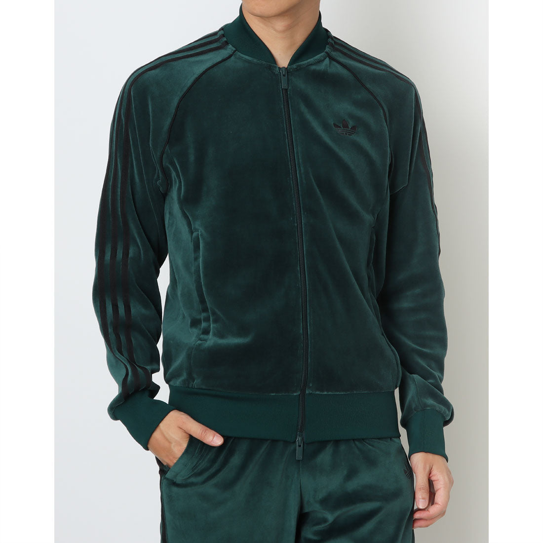 アディダス オリジナルス adidas Originals アディカラー ベロア スーパースター トラックトップジャージ JX1564 グリーン メンズ レディース (Green(JX1564)) Green(JX1564)