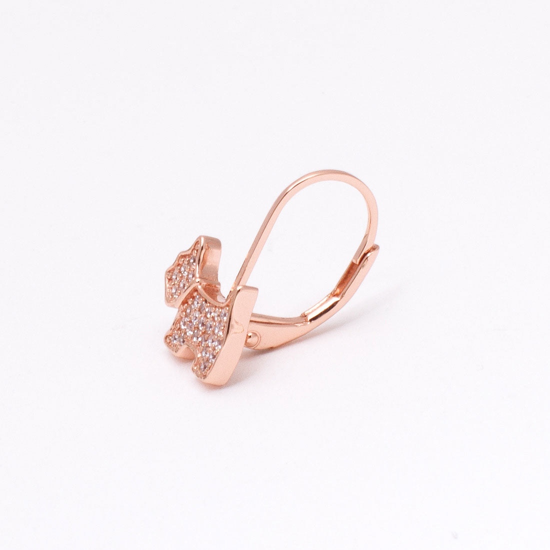 アガタ パリ AGATHA PARIS 19AW、プティドゥ、パヴェスコッティピアス、フレンチフック、CZ (クリスタル/ピンク) クリスタル/ピンク