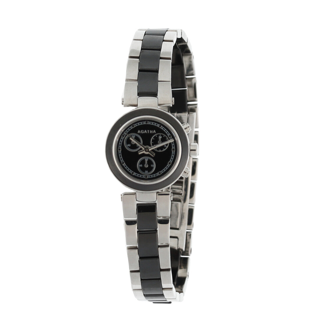 アガタ パリ AGATHA PARIS セラミックボルティージュウオッチ、ラウンドフェース、ブレスレット、ブラック (Black) Black