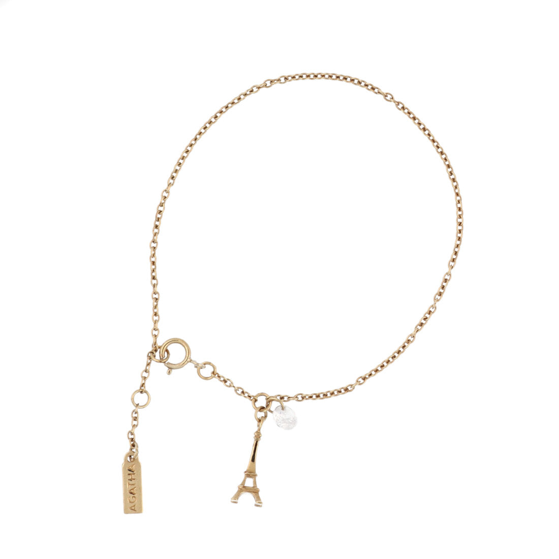 アガタ パリ AGATHA PARIS エッセンシャルコレクション、ブレスレット、エッフェル (ゴールド) ゴールド