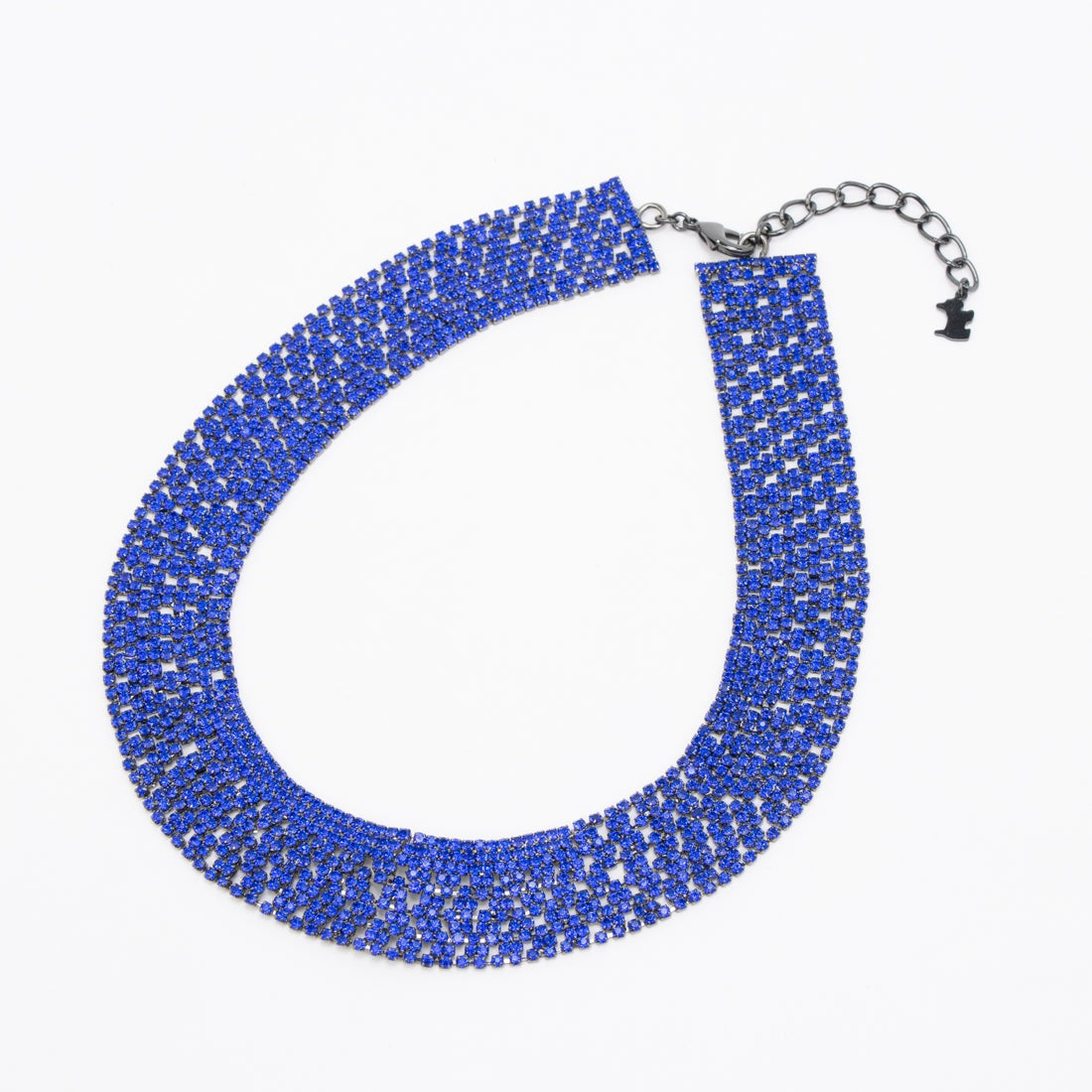 アガタ パリ AGATHA PARIS ロッククチュール ネックレス、パヴェチェーン (ブルー) ブルー