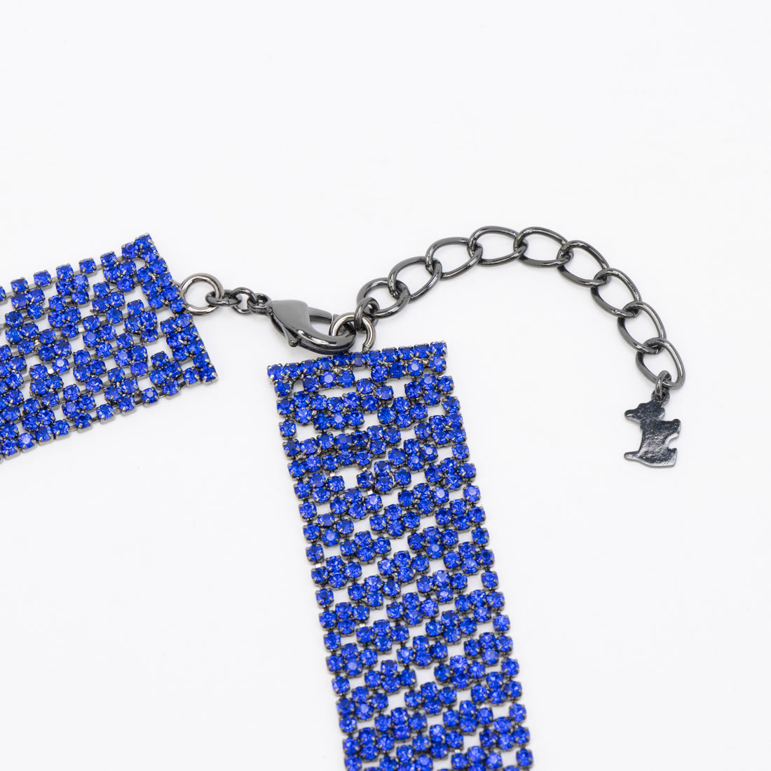 アガタ パリ AGATHA PARIS ロッククチュール ネックレス、パヴェチェーン (ブルー) ブルー