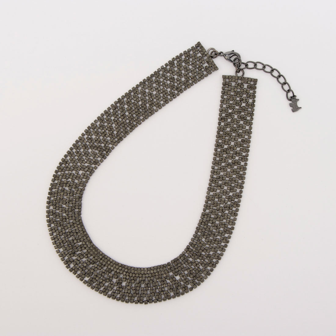 アガタ パリ AGATHA PARIS ロッククチュール ネックレス、パヴェチェーン (ベージュ・シルバー) ベージュ・シルバー