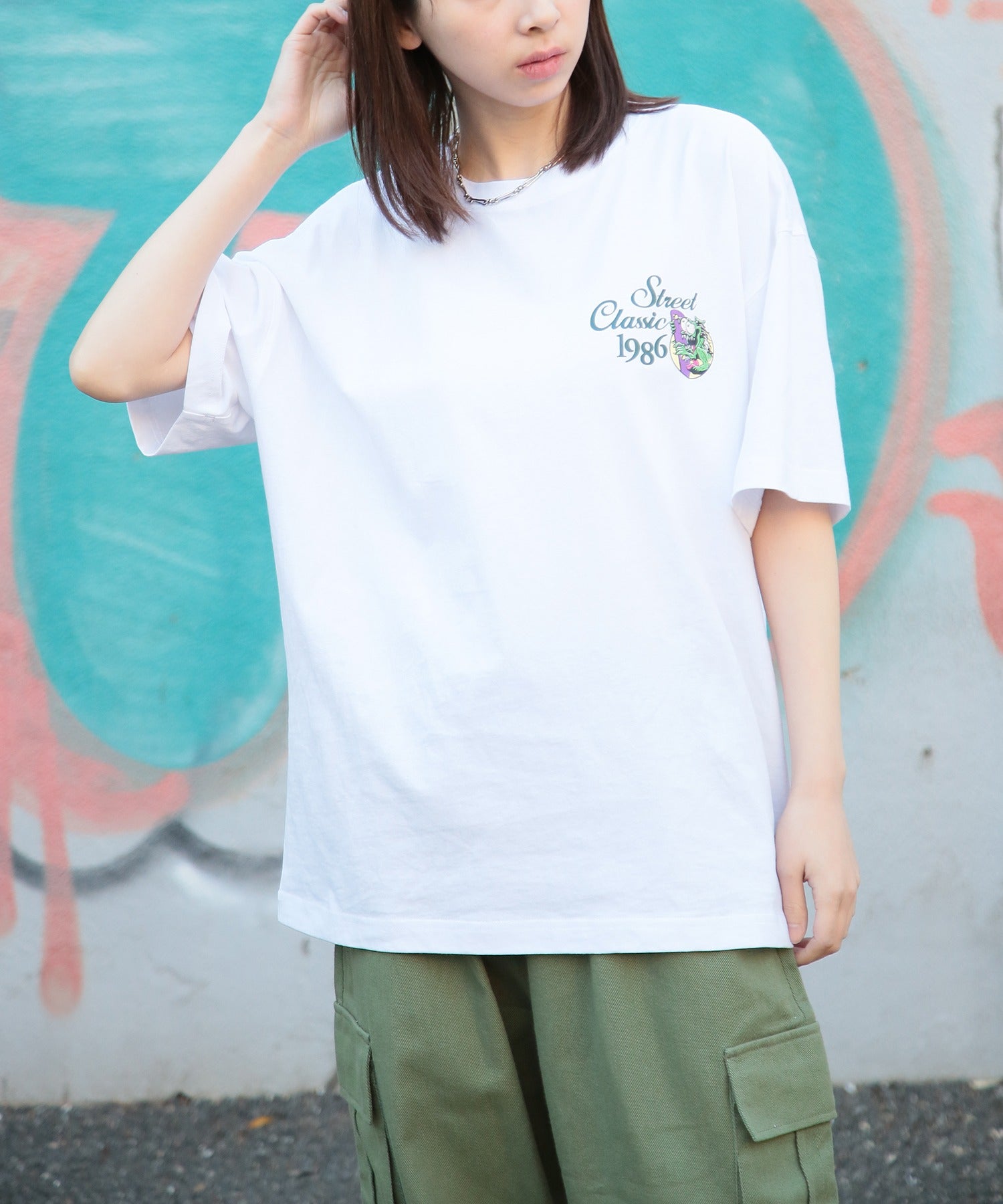 エアウォーク AIRWALK ◎SETUP7別注◎【AIRWALK/エアウォーク】ワンポイント グラフィック 刺繍 Tシャツ 半袖 クルーネック プリントT ユニセックス