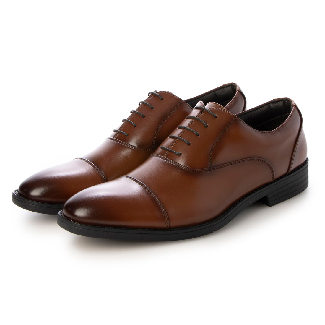 エアグラム AIR GRAM【レイン対応/軽量】メンズ軽量ストレートチップビジネスシューズ (BROWN) BROWN