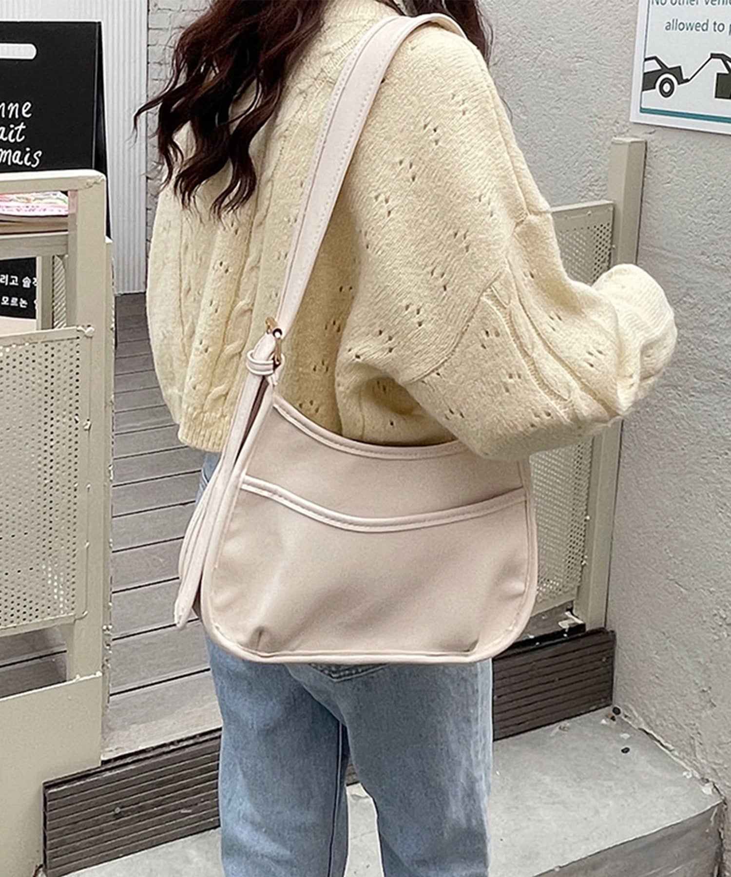 アイモハ aimoha 韓国風シンプルショルダーバッグ