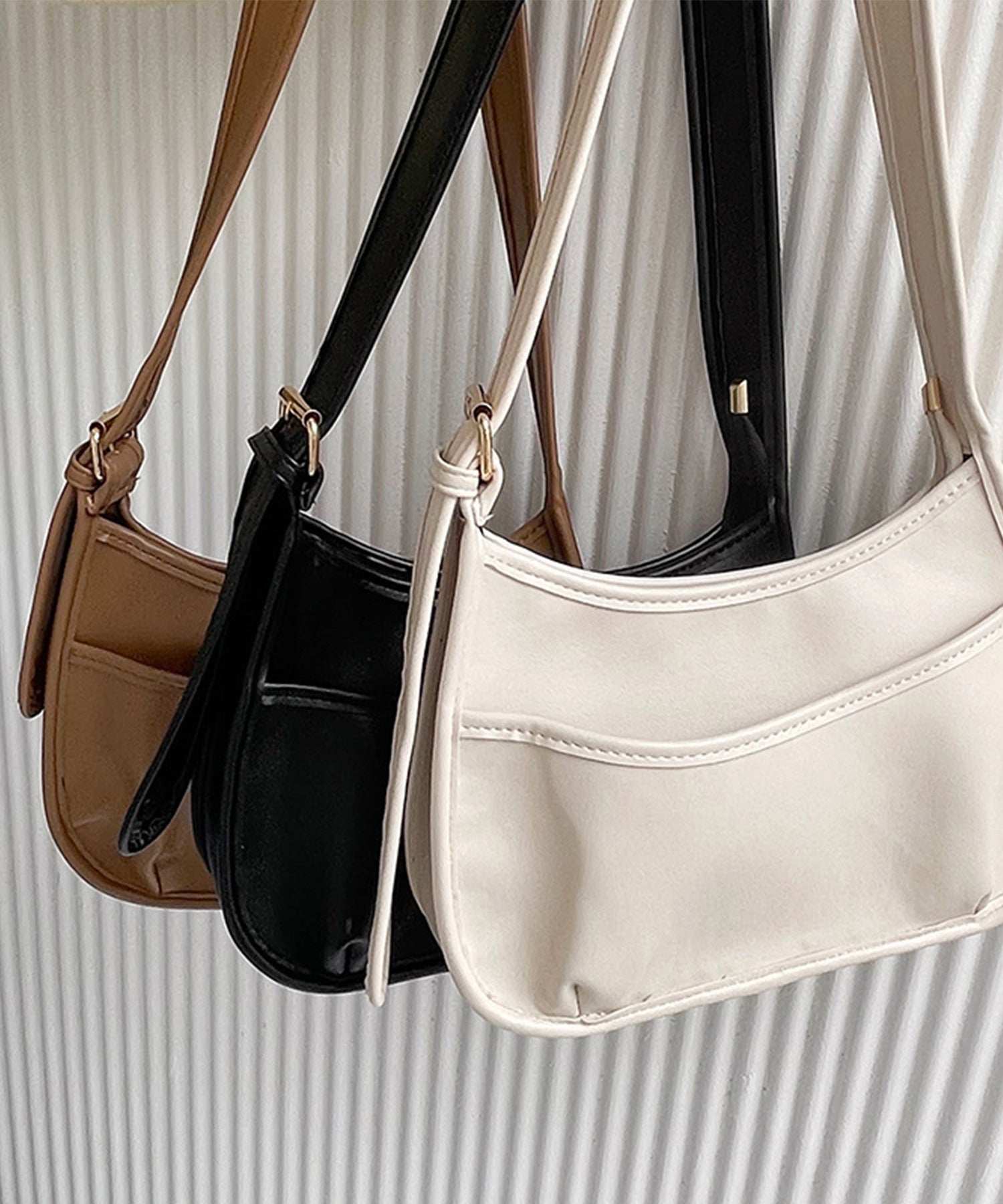 アイモハ aimoha 韓国風シンプルショルダーバッグ