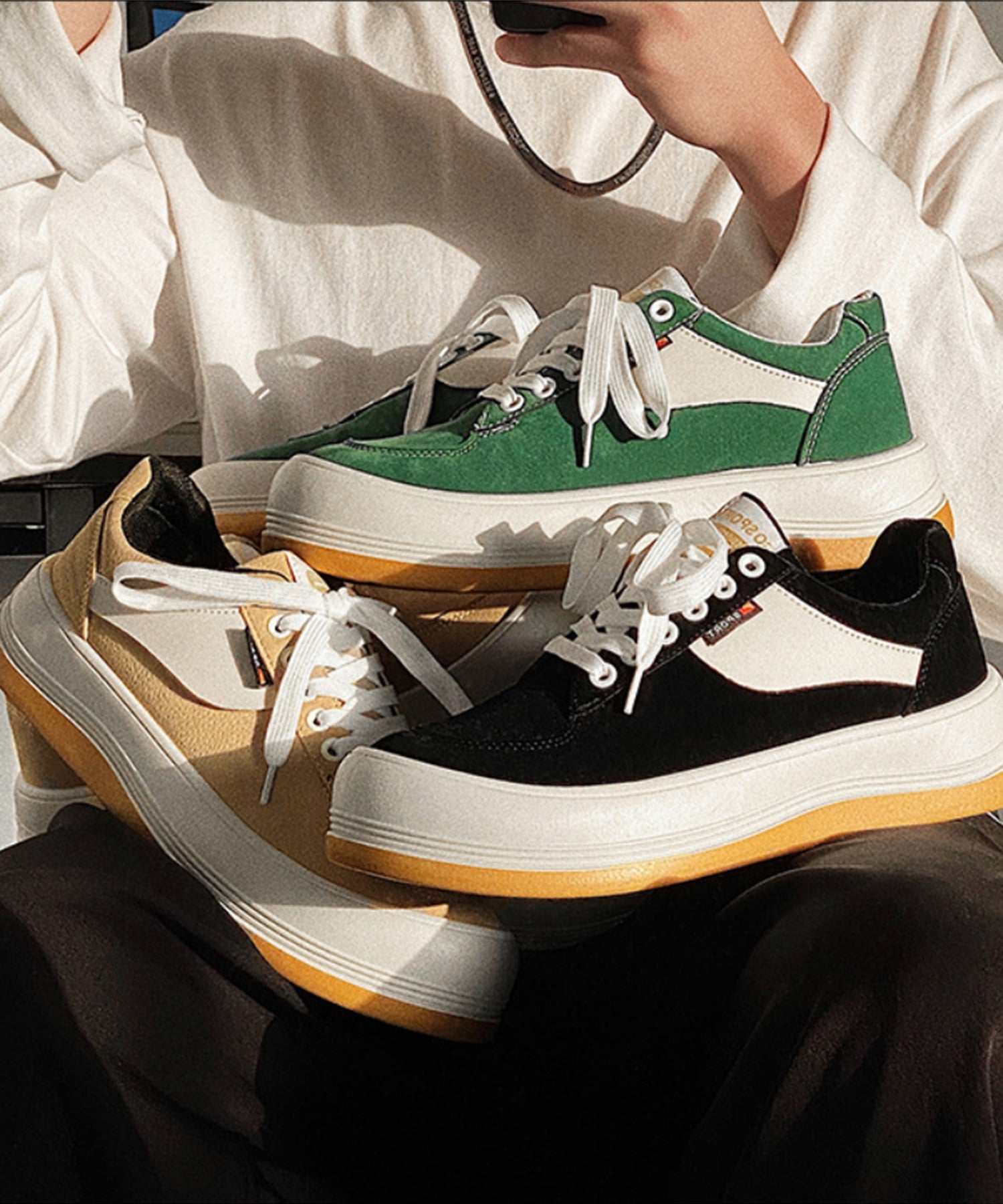 Aimoha Thick-soled Casual Shoes for Men