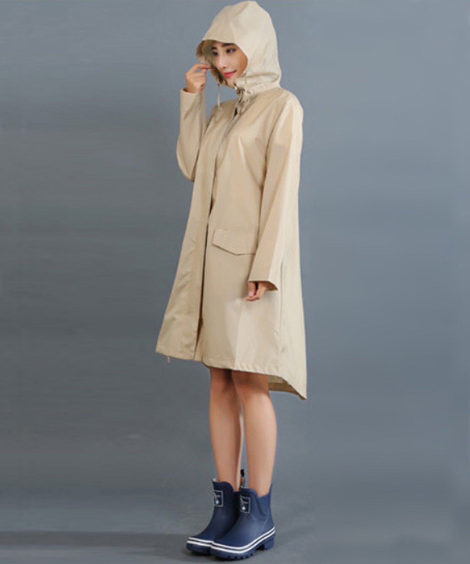 アイモハ aimoha 収納バッグ付きレインコート 折りたたみ