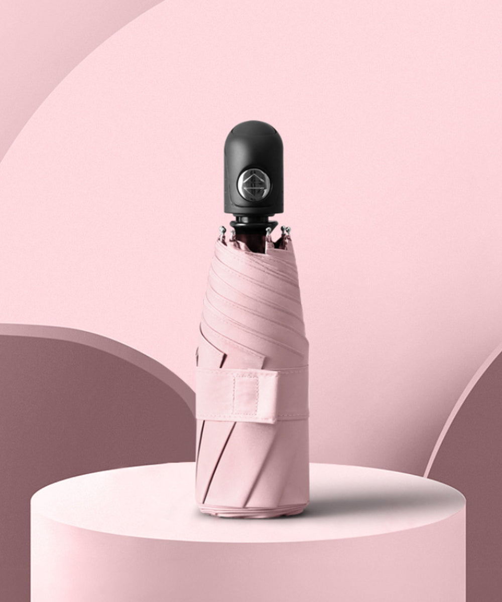 aimoha Unisex Durable 8-Rib One-Touch Ultra Mini Folding Umbrella