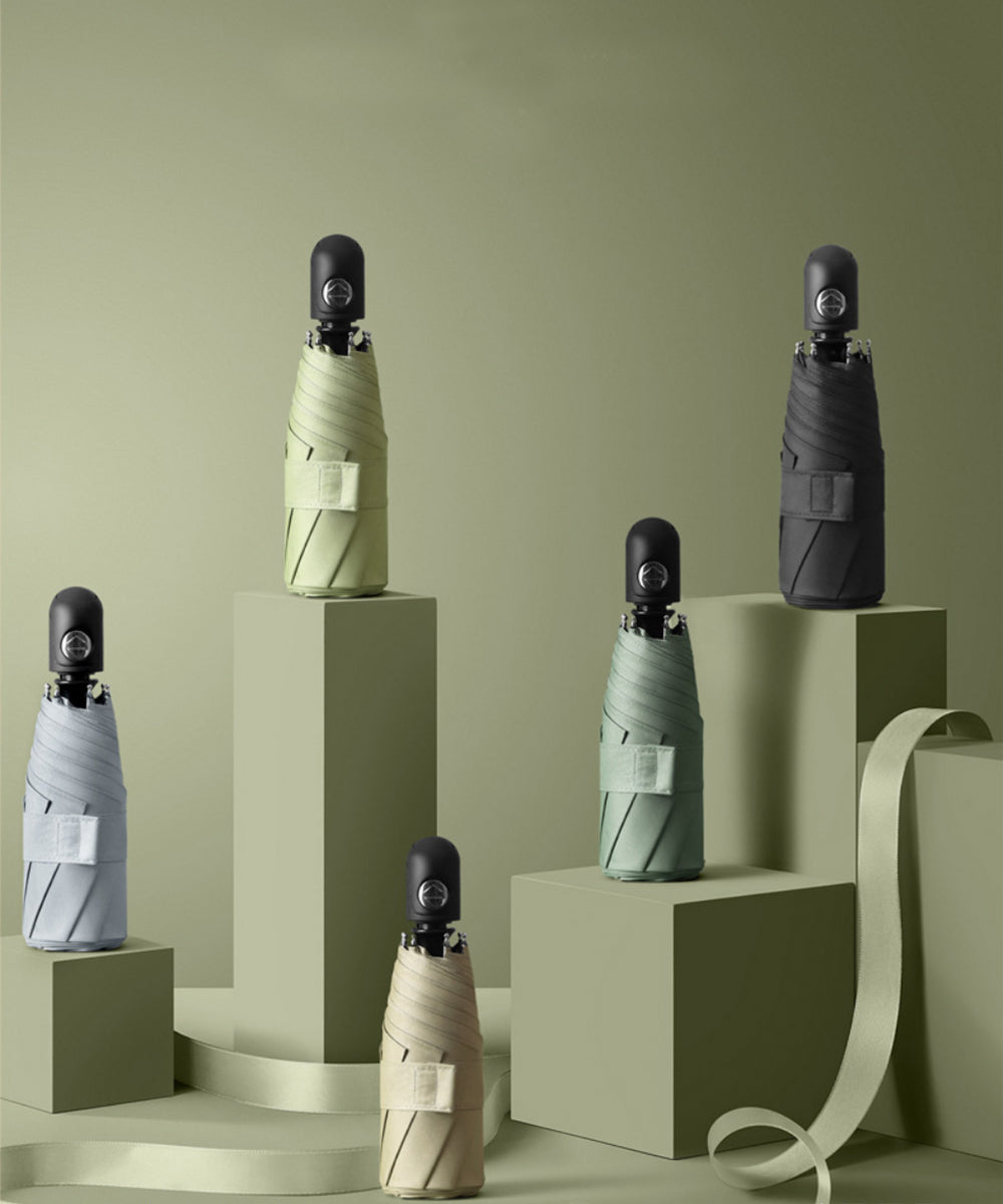 aimoha Unisex Durable 8-Rib One-Touch Ultra Mini Folding Umbrella