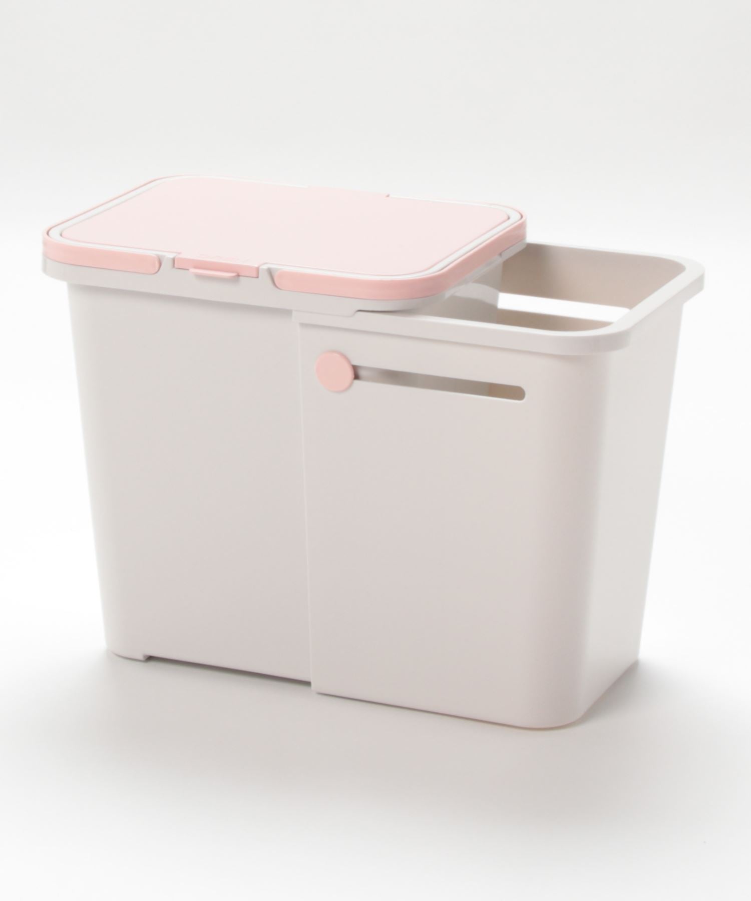 aimoha 3-space separable expandable trash can with lid and handle