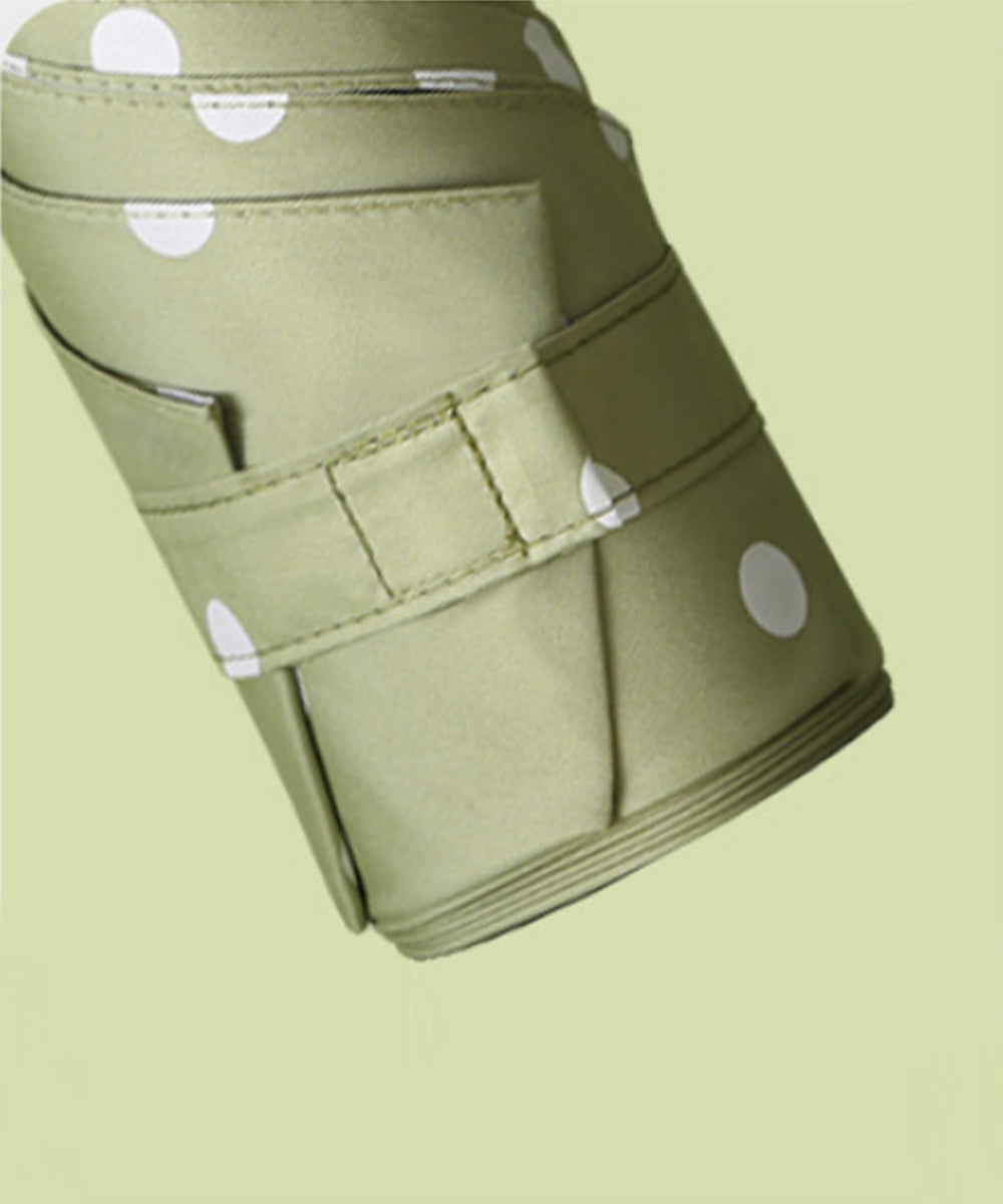 アイモハ aimoha 【大人気!おしゃれなドット柄 UVカット99% 晴雨兼用 18cm 超mini 折りたたみ傘】