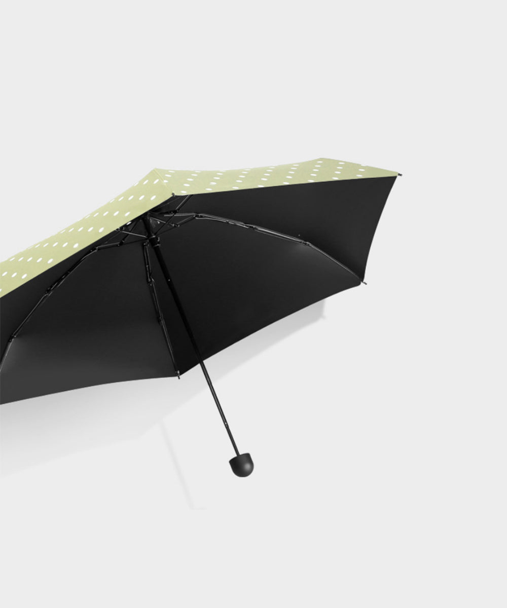 アイモハ aimoha 【大人気!おしゃれなドット柄 UVカット99% 晴雨兼用 18cm 超mini 折りたたみ傘】