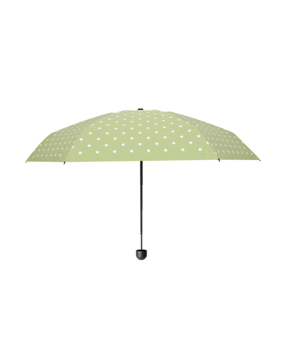 アイモハ aimoha 【大人気!おしゃれなドット柄 UVカット99% 晴雨兼用 18cm 超mini 折りたたみ傘】